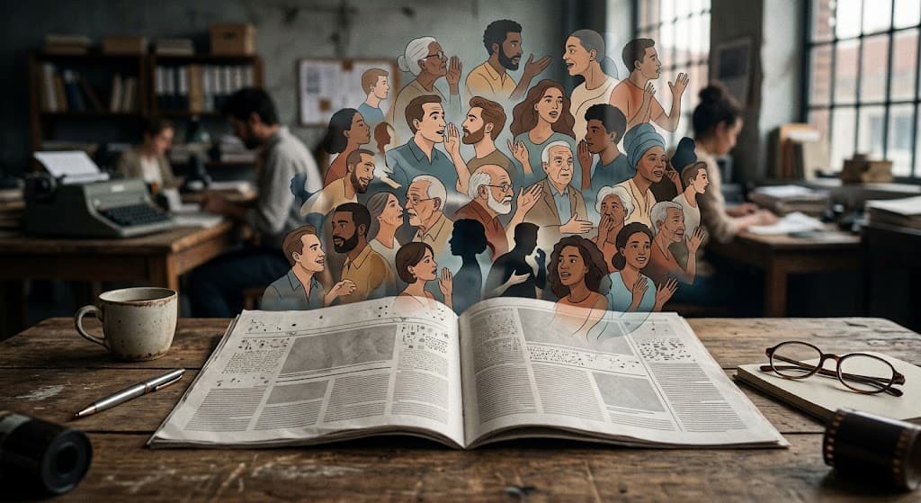 As vozes no Jornal